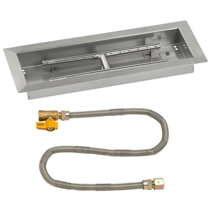 Load image into Gallery viewer, 18&quot; x 6&quot; Rectangular Drop-In Pan with Match Light Kit - Natural Gas
