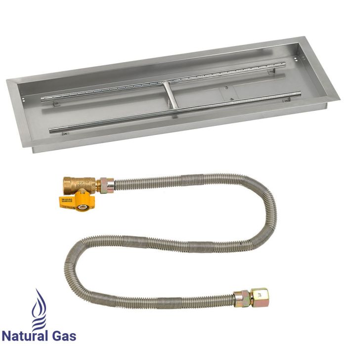 Load image into Gallery viewer, 36&quot; x 12&quot; Rectangular Drop-In Pan with Match Light Kit - Natural Gas
