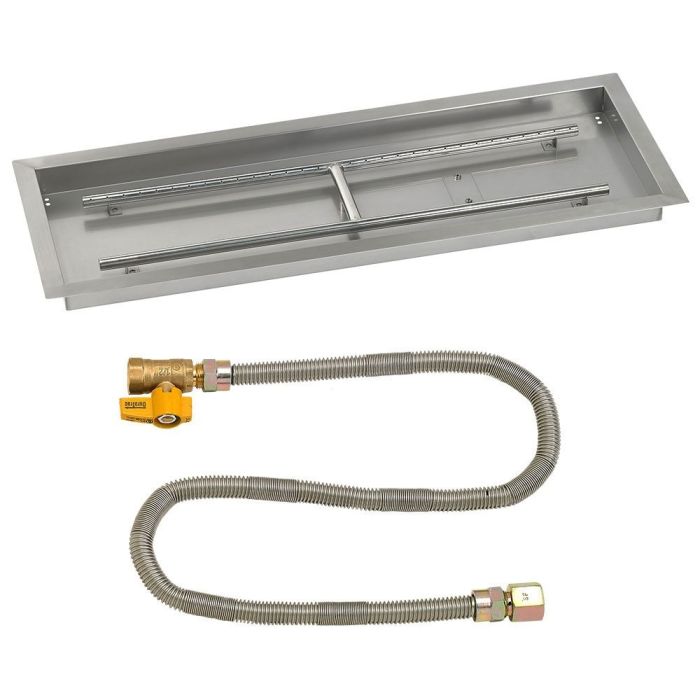 Load image into Gallery viewer, 36&quot; x 12&quot; Rectangular Drop-In Pan with Match Light Kit - Natural Gas
