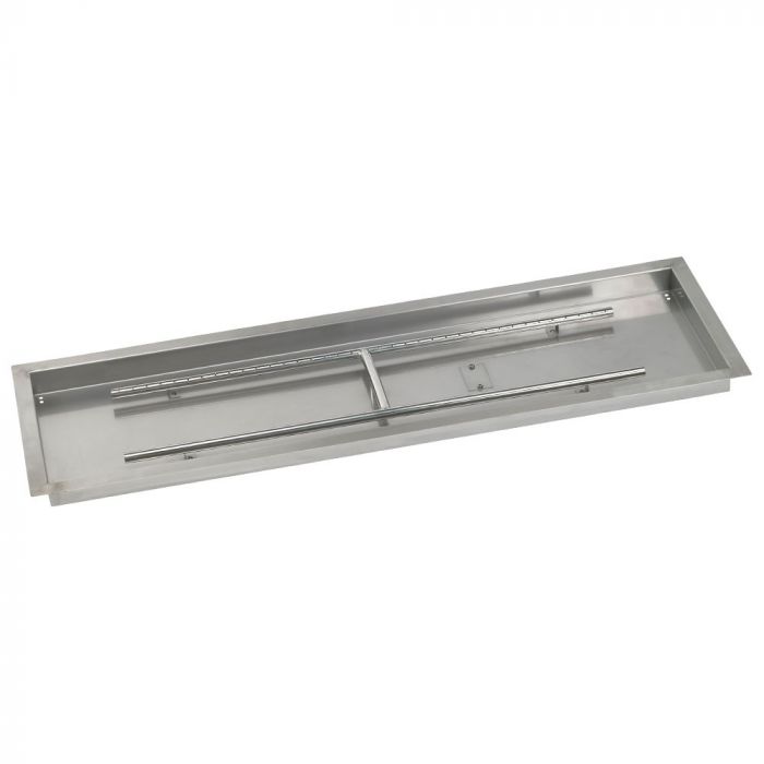 Load image into Gallery viewer, 48&quot; x 14&quot; Rectangular Stainless Steel Drop-In Pan with S.I.T. System - Natural Gas Bundle
