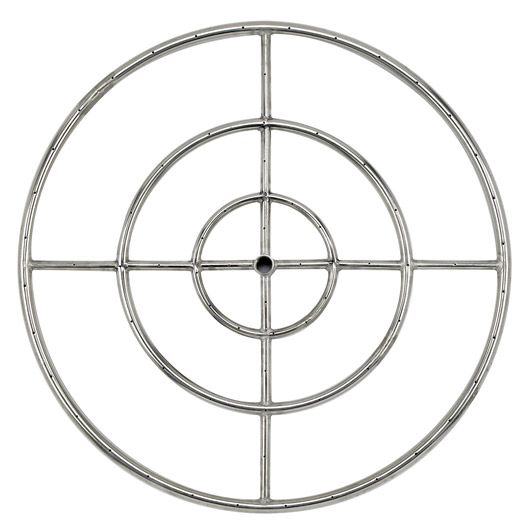 Load image into Gallery viewer, 30&quot; Triple-Ring Stainless Steel Burner with a 3/4&quot; Inlet
