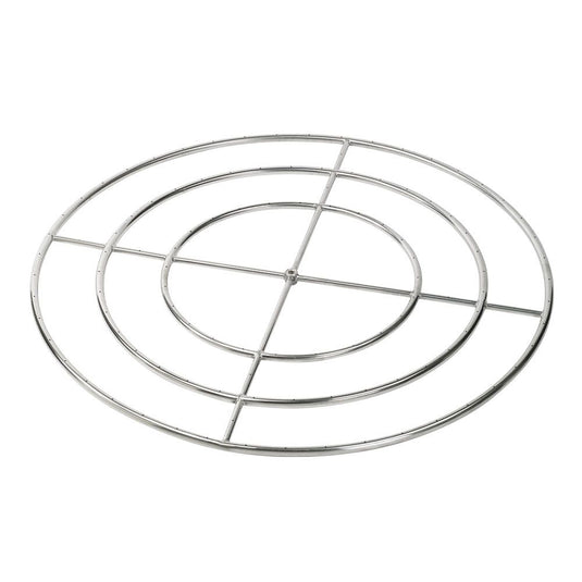 48" Triple-Ring Stainless Steel Burner with a 3/4" Inlet