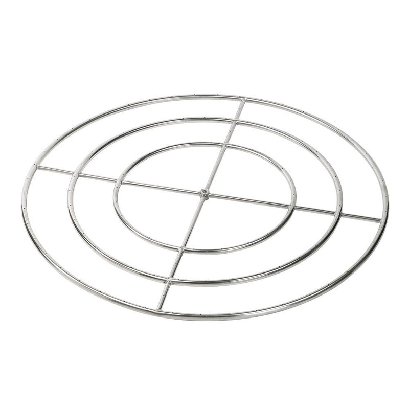 Load image into Gallery viewer, 48&quot; Triple-Ring Stainless Steel Burner with a 3/4&quot; Inlet
