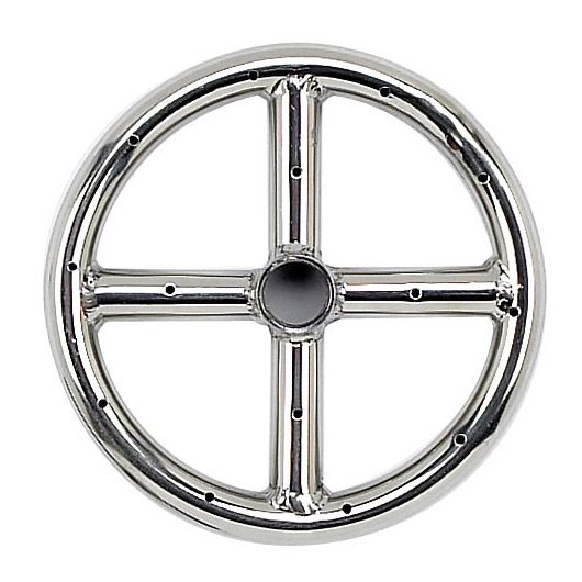 Load image into Gallery viewer, 6&quot; Single-Ring Stainless Steel Burner with a 1/2&quot; Inlet
