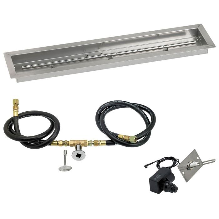 Load image into Gallery viewer, 36&quot;x 6&quot; Linear Channel Drop-In Pan with Spark Ignition Kit - Natural Gas
