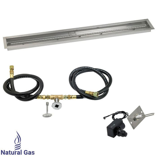 60"x 6" Linear Channel Drop-In Pan with Spark Ignition Kit - Natural Gas