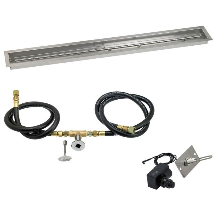 Load image into Gallery viewer, 60&quot;x 6&quot; Linear Channel Drop-In Pan with Spark Ignition Kit - Natural Gas
