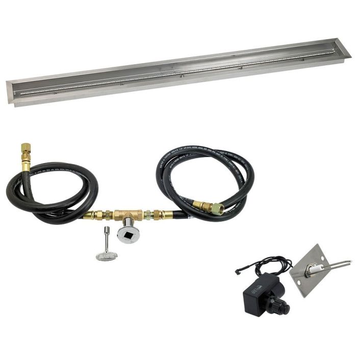 Load image into Gallery viewer, 72&quot;x 6&quot; Linear Channel Drop-In Pan with Spark Ignition Kit - Natural Gas
