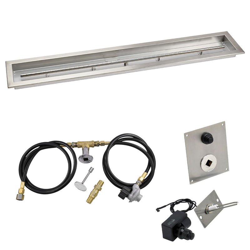 Load image into Gallery viewer, American Fire Products 48"x 6" Linear Channel Drop-In Pan with Spark Ignition Kit - Propane
