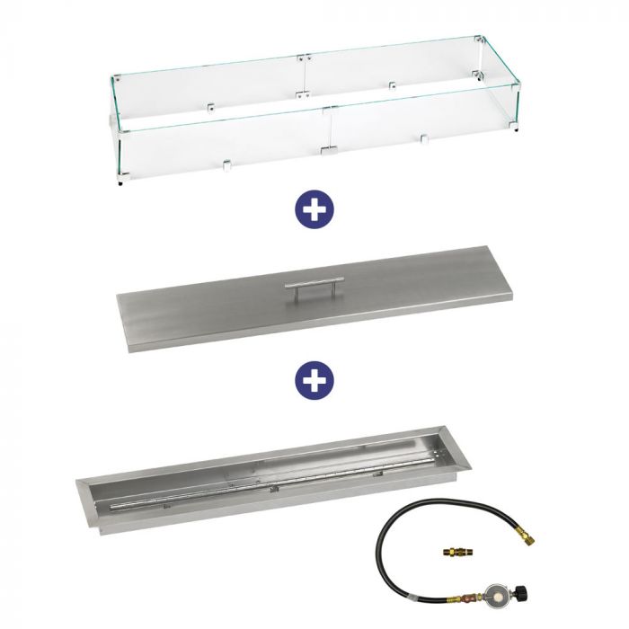 Load image into Gallery viewer, 36&quot; x 6&quot; Linear Drop-In Pan with Match Light Kit - Propane Bundle
