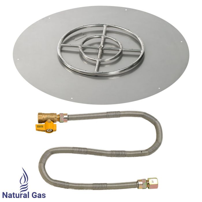 Load image into Gallery viewer, 30&quot; Round Flat Pan with Match Light Kit (18&quot; Ring) - Natural Gas
