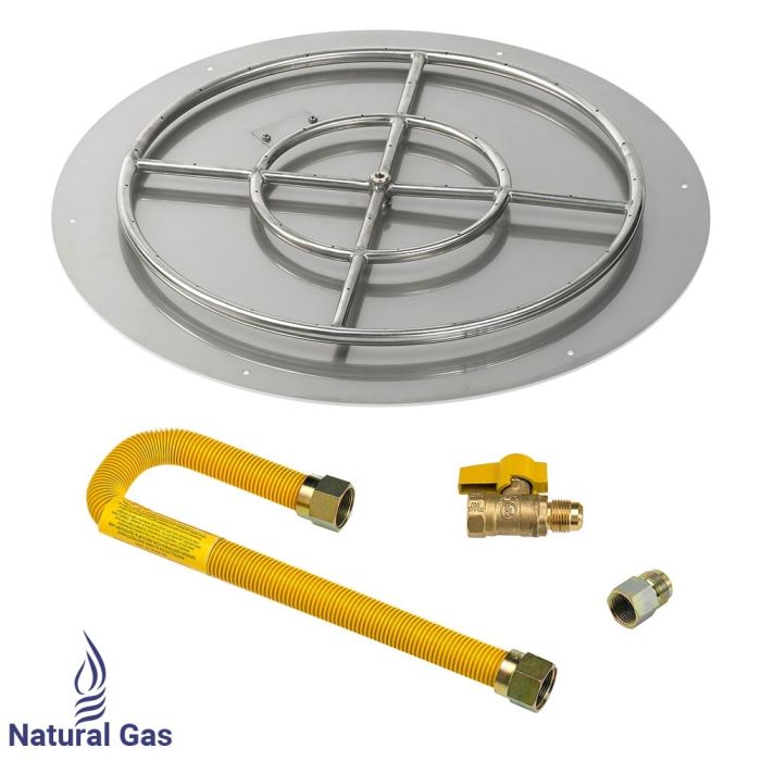 Load image into Gallery viewer, 36&quot; Round Flat Pan with Match Light Kit (24&quot; Ring) - Natural Gas
