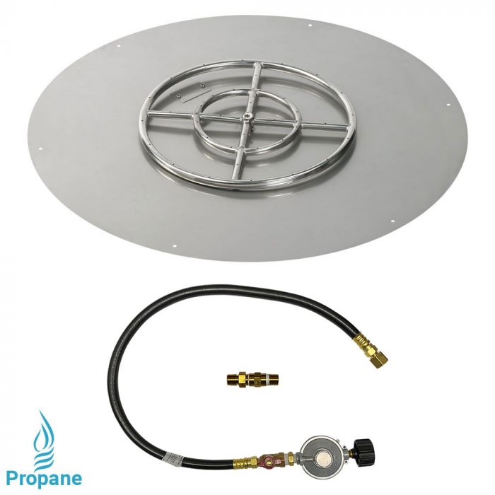 Load image into Gallery viewer, 36&quot; Round Flat Pan with Match Light Kit (18&quot; Ring) - Propane
