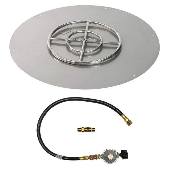 Load image into Gallery viewer, 36&quot; Round Flat Pan with Match Light Kit (18&quot; Ring) - Propane
