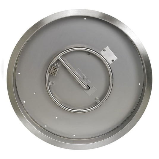 25" Round Stainless Steel Drop-in Fire Pit Pan With Electric Ignition System kit, CSA Certified