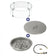 Load image into Gallery viewer, 19" Round Drop-In Pan with Match Light Kit (12" Fire Pit Ring) - Propane Bundle
