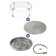 Load image into Gallery viewer, 25" Round Drop-In Pan with Match Light Kit (18" Fire Pit Ring) - Propane Bundle
