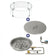 Load image into Gallery viewer, 19" Round Drop-In Pan with S.I.T. System (12 Fire Pit Ring) - Natural Gas Bundle
