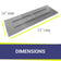 Load image into Gallery viewer, 72" x 24" Rectangular Stainless Steel Flat Pan
