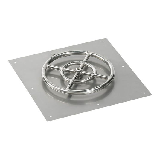 18" Square Flat Pan with Spark Ignition Kit (12" Ring) - Propane