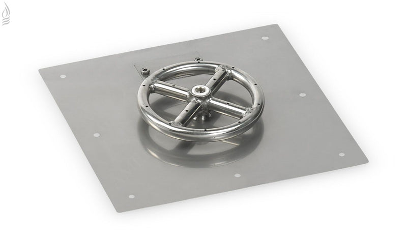 Load image into Gallery viewer, 12&quot; Square Stainless Steel Flat Pan (1/2&quot; Nipple)
