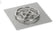 Load image into Gallery viewer, 18" Square Stainless Steel Flat Pan (1/2" Nipple)
