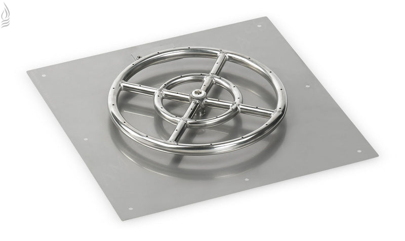 Load image into Gallery viewer, 18&quot; Square Stainless Steel Flat Pan (1/2&quot; Nipple)
