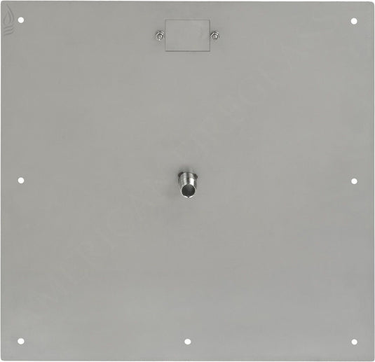 18" Square Stainless Steel Flat Pan (1/2" Nipple)