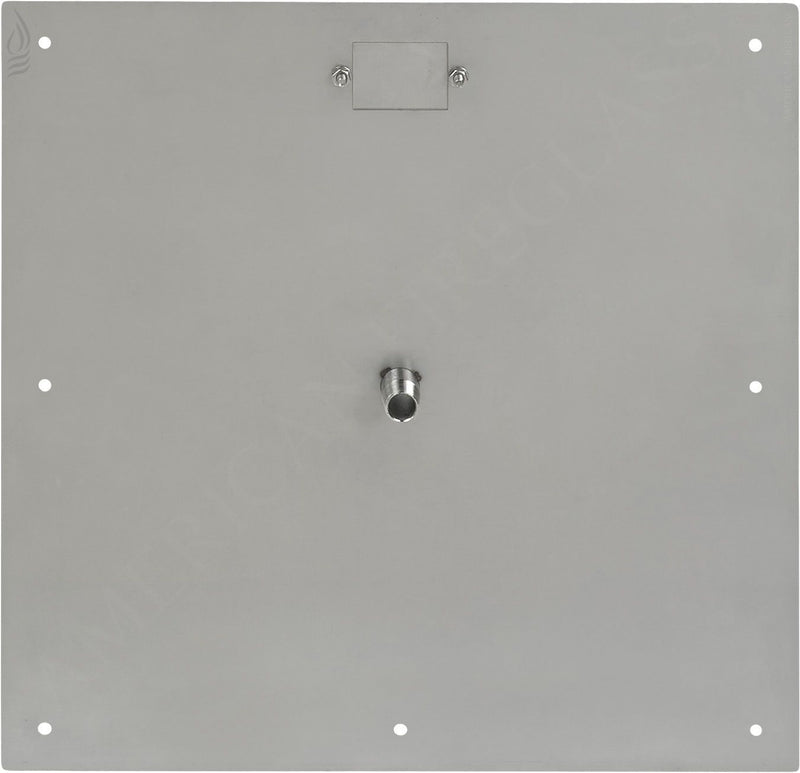 Load image into Gallery viewer, 18&quot; Square Stainless Steel Flat Pan (1/2&quot; Nipple)
