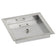 Load image into Gallery viewer, 12" Stainless Steel Square Drop In Pan With 6" Fire Ring
