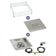 Load image into Gallery viewer, 12" Square Drop-In Pan with Spark Ignition Kit (6" Fire Pit Ring) - Natural Gas Bundle
