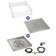 Load image into Gallery viewer, 30" Square Drop-In Pan with Spark Ignition Kit (18" Fire Pit Ring) - Natural Gas Bundle
