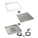 Load image into Gallery viewer, 36" Square Drop-In Pan with Spark Ignition Kit (18" Fire Pit Ring) - Natural Gas Bundle
