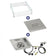 Load image into Gallery viewer, 12" Square Drop-In Pan with Spark Ignition Kit (6" Fire Pit Ring) - Propane Bundle
