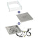 Load image into Gallery viewer, 18" Square Drop-In Pan with Spark Ignition Kit (12" Fire Pit Ring) - Propane Bundle
