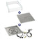 Load image into Gallery viewer, 24" Square Drop-In Pan with Spark Ignition Kit (18" Fire Pit Ring) - Propane Bundle
