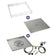Load image into Gallery viewer, 36" Square Drop-In Pan with Spark Ignition Kit (18" Fire Pit Ring) - Propane Bundle
