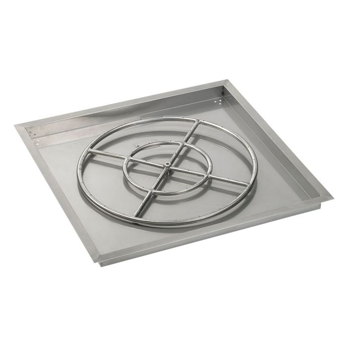 Load image into Gallery viewer, 36&quot; Square Drop-In Pan with Match Light Kit (24&quot; Fire Pit Ring) - Natural Gas
