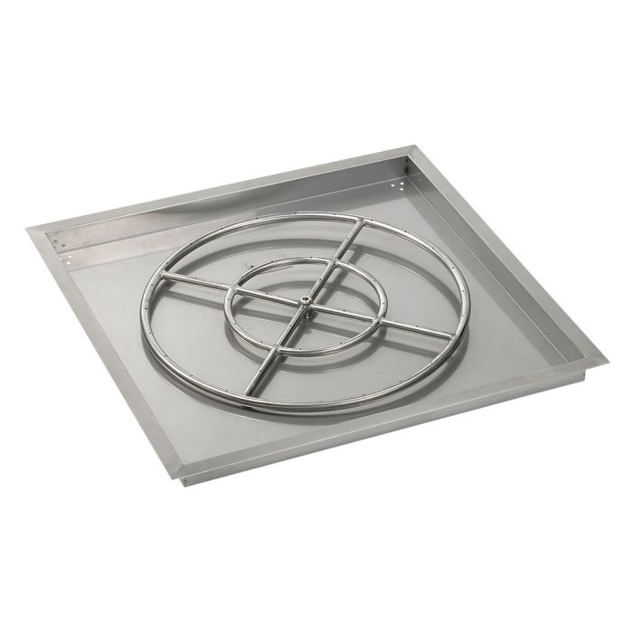 Load image into Gallery viewer, 30&quot; Square Drop-In Pan with Match Light Kit (24&quot; Fire Pit Ring) - Natural Gas
