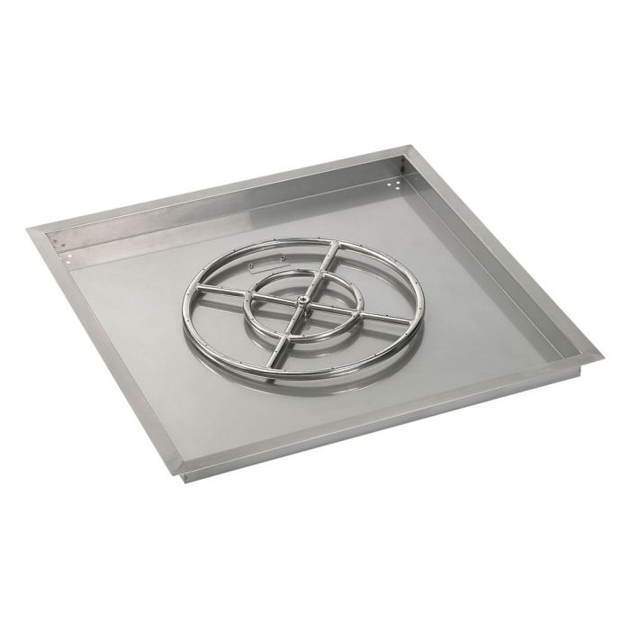 Load image into Gallery viewer, 30&quot; Square Stainless Steel Drop-In Pan with S.I.T. System (18 Ring) - Natural Gas Bundle
