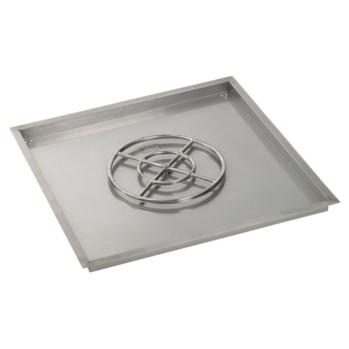 Load image into Gallery viewer, 36&quot; Square Stainless Steel Drop-In Pan with S.I.T. System (18 Ring) - Natural Gas Bundle
