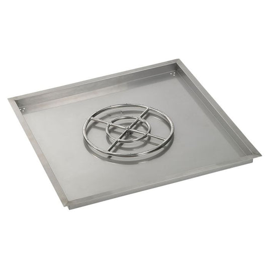 36" Square Stainless Steel Drop-In Pan with S.I.T. System (18 Ring) - Natural Gas Bundle