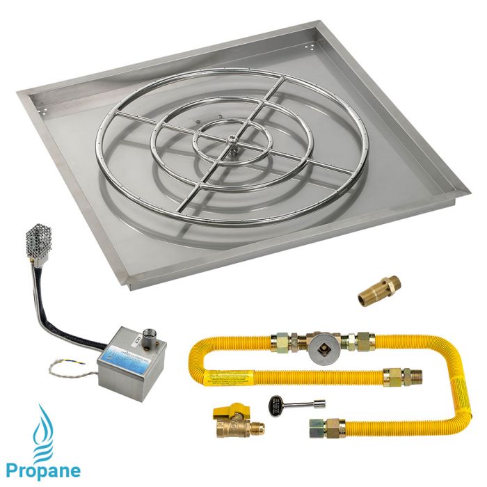 Load image into Gallery viewer, 36&quot; Square Drop-In Pan with High-Capacity S.I.T. System (30&quot; Ring) - Whole House Propane
