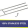 Load image into Gallery viewer, 48" x 8" Stainless Steel H-Style Burner - Natural Gas

