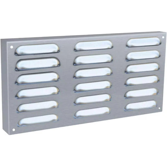 Summerset 14 x 5 Stainless Steel Island Vent Panel IV-14 for outdoor kitchen islands, horizontal mounting