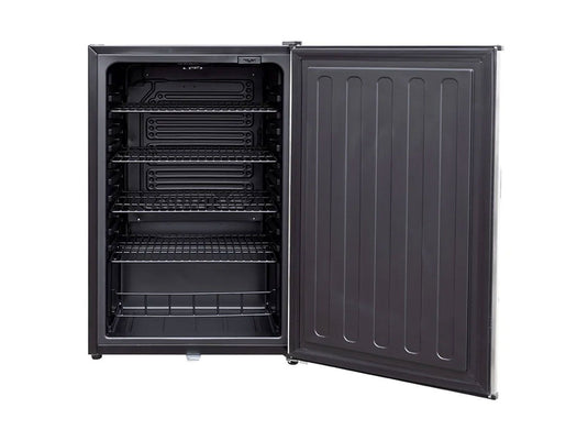 Summerset 22-inch outdoor rated compact fridge RFR-22S stainless steel built-in refrigerator for outdoor kitchen