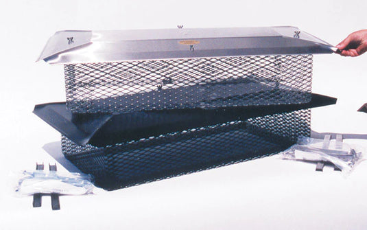 THE SUPER CAP - BLACK - 3/4" MESH
