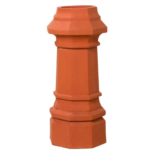 Superior Austen clay chimney pot with a classic traditional decorative design for masonry chimneys