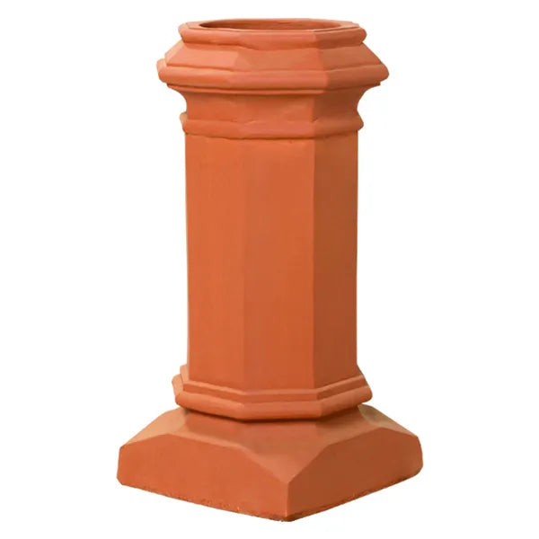 Load image into Gallery viewer, Superior Baron clay chimney pot with a classic traditional decorative design for masonry chimneys
