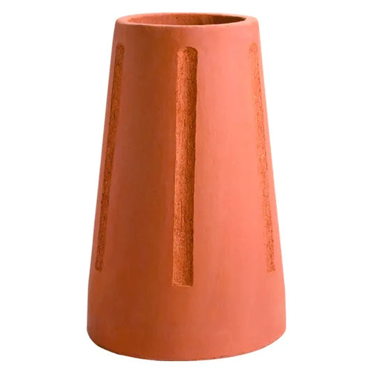 Superior Cannon Barrel clay chimney pot with a traditional cylindrical decorative design for masonry chimneys
